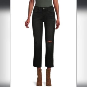 NEW JOE'S ​Mid‎ Rise Ankle Straight Jeans Black Womens Size 29